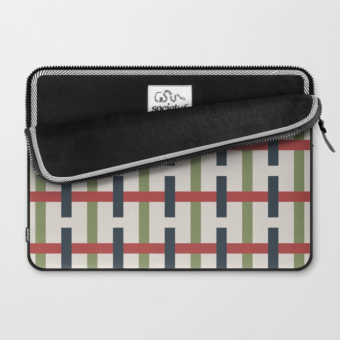 Woven Christmas Plaid 2025 Laptop Sleeve Gallery Image 2