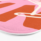 Cin Cin Cheers Martini Cocktail Print Bath Mat Gallery Image 3