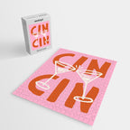 Cin Cin Cheers Martini Cocktail Print Jigsaw Puzzle Gallery Image 2