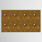 Candy Corn Flower Print Tablecloth Gallery Image 2