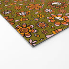 Candy Corn Flower Print Welcome Mat Gallery Image 2