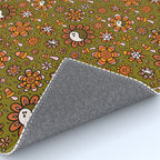 Candy Corn Flower Print Rug Gallery Image 4