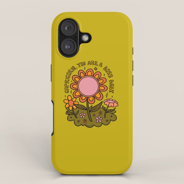 Capricorn Flower iPhone Case Gallery Image 1