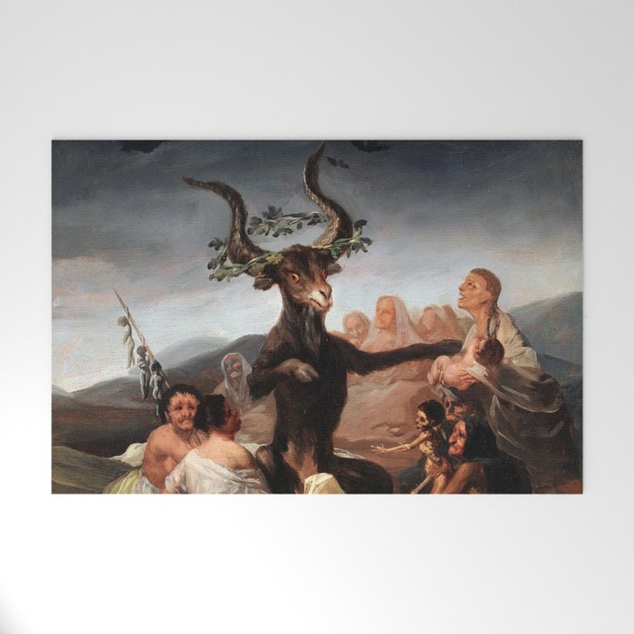 Francisco de Goya - Witches' Sabbath 1798 Welcome Mat Gallery Image 1