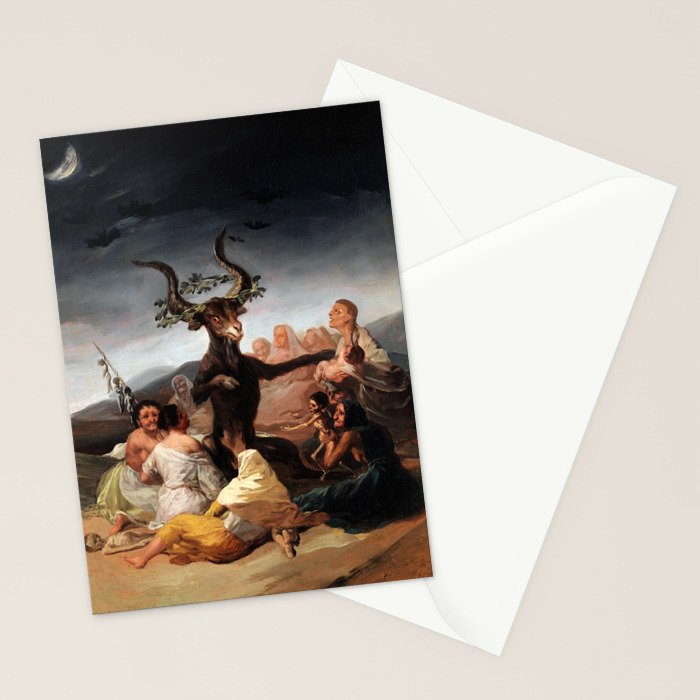 Francisco de Goya - Witches' Sabbath 1798 Stationery Card Gallery Image 2
