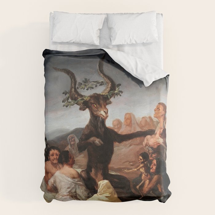 Francisco de Goya - Witches' Sabbath 1798 Duvet Cover Gallery Image 1