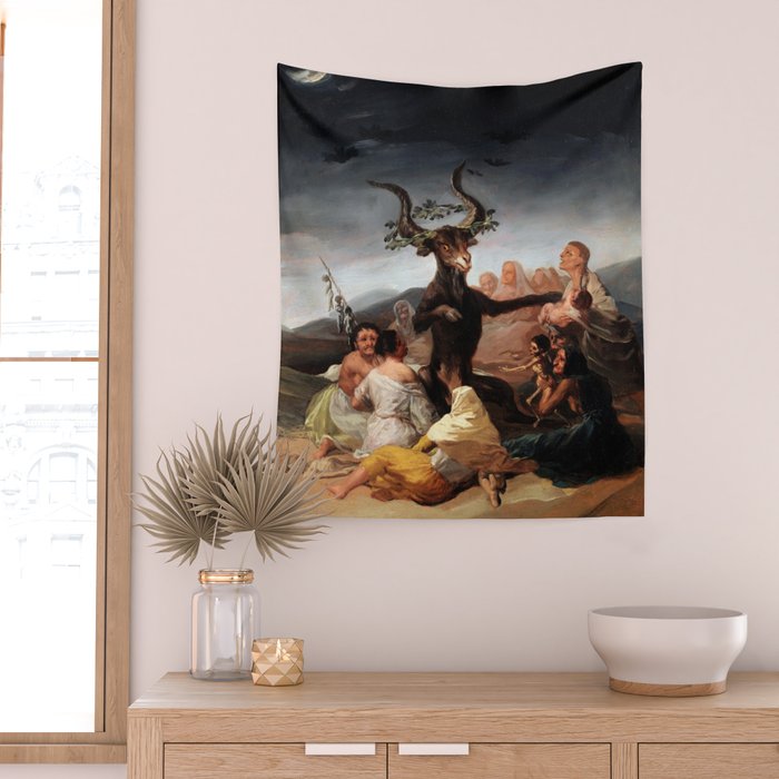 Francisco de Goya - Witches' Sabbath 1798 Wall Tapestry Gallery Image 2
