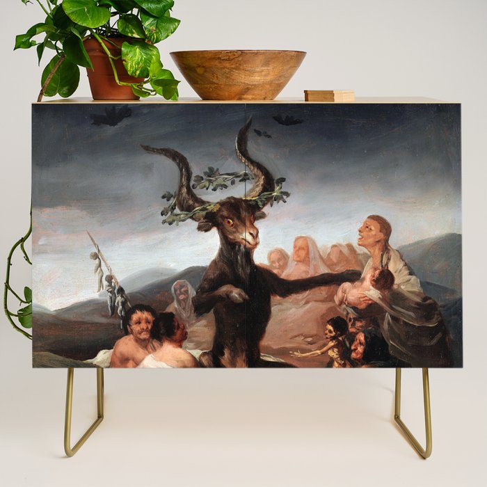 Francisco de Goya - Witches' Sabbath 1798 Credenza Gallery Image 1