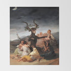 Francisco de Goya - Witches' Sabbath 1798 Throw Blanket Gallery Image 2
