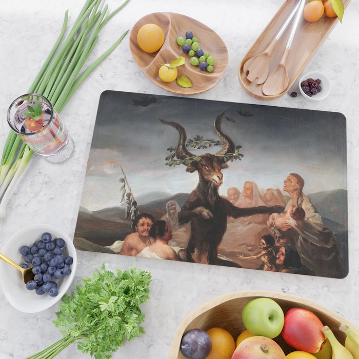 Francisco de Goya - Witches' Sabbath 1798 Cutting Board Gallery Image 2