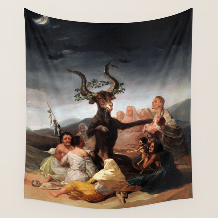Francisco de Goya - Witches' Sabbath 1798 Wall Tapestry Gallery Image 1
