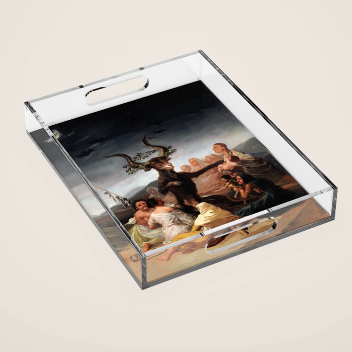 Francisco de Goya - Witches' Sabbath 1798 Acrylic Tray Gallery Image 1