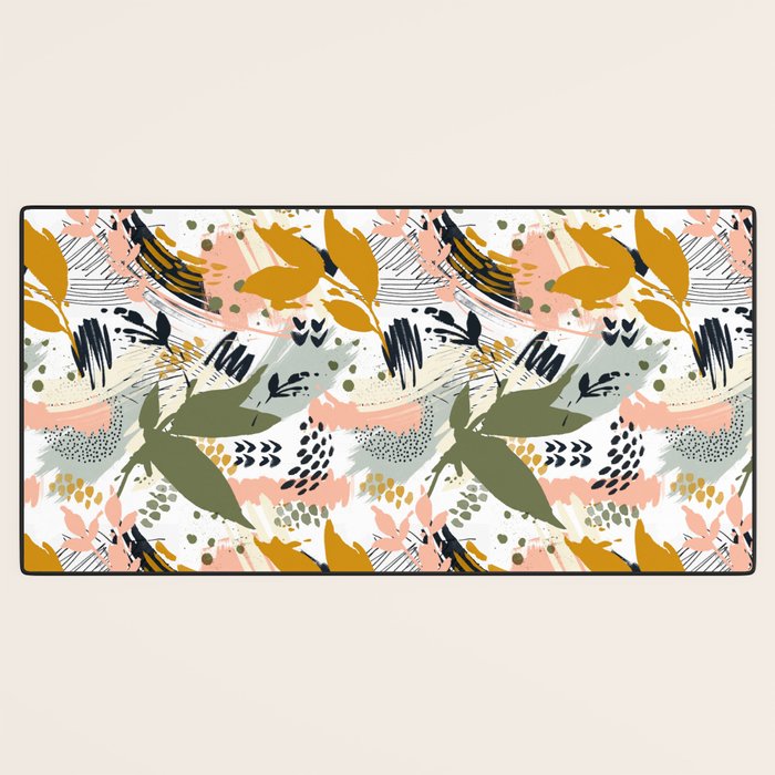 Abstract strokes still life Desk Mat Gallery Image 3