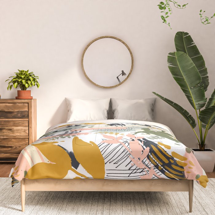 Abstract strokes still life Comforter Gallery Image 3