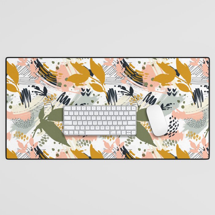 Abstract strokes still life Desk Mat Gallery Image 1