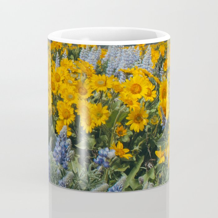 Oregon Spring Wildflower Hillside Coffee Mug Gallery Image 4