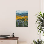 Oregon Spring Wildflower Hillside Poster Gallery Image 2