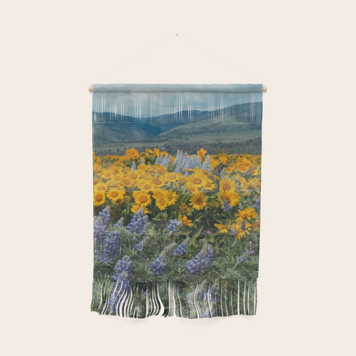 Oregon Spring Wildflower Hillside Wall Hanging Gallery Image 1