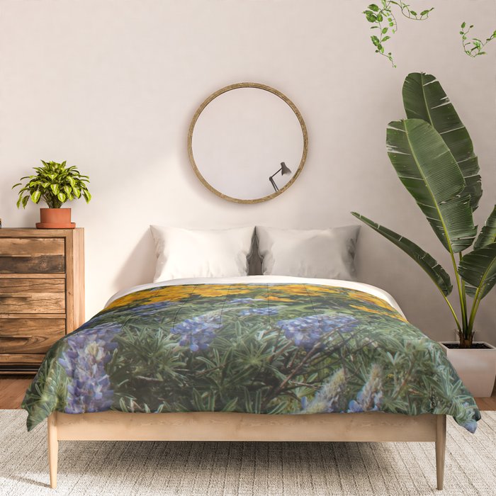 Oregon Spring Wildflower Hillside Comforter Gallery Image 3