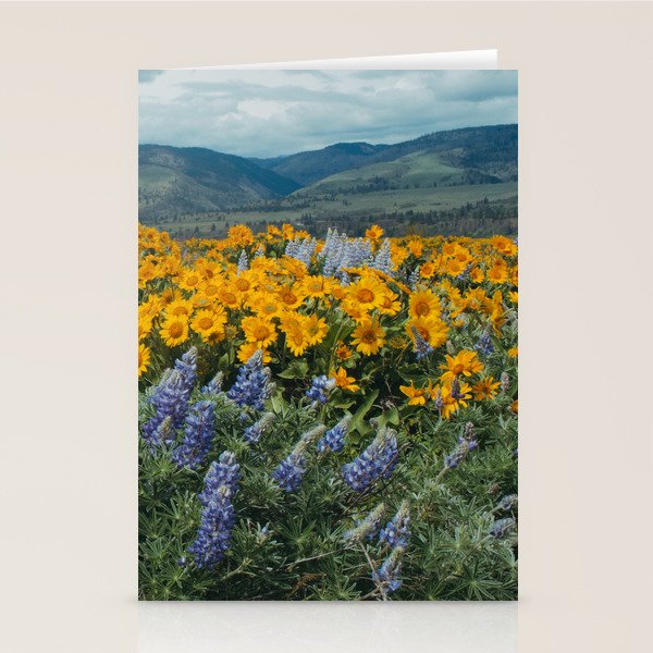 Oregon Spring Wildflower Hillside Stationery Card Gallery Image 2