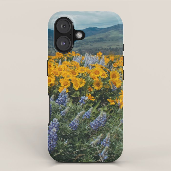 Oregon Spring Wildflower Hillside iPhone Case Gallery Image 1