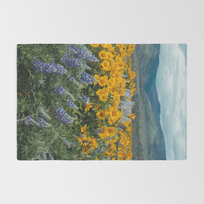 Oregon Spring Wildflower Hillside Rug Gallery Image 2