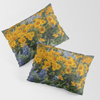 Oregon Spring Wildflower Hillside Pillow Sham Gallery Image 3