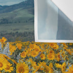 Oregon Spring Wildflower Hillside Wall Tapestry Gallery Image 3