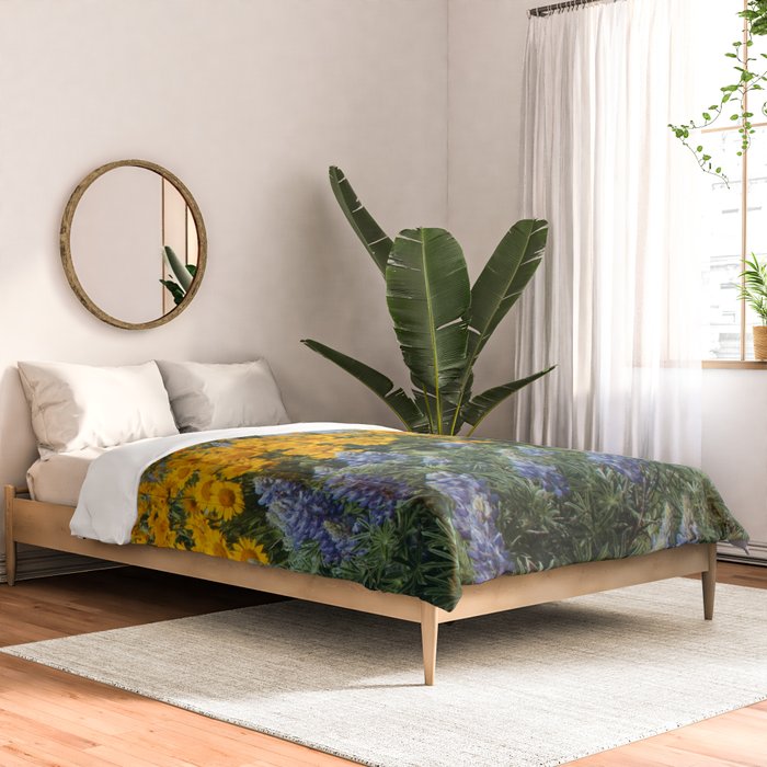 Oregon Spring Wildflower Hillside Comforter Gallery Image 2