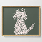 Doggy day light version Serving Tray Gallery Image 1