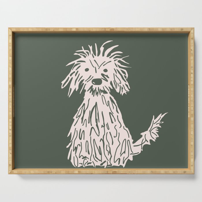 Doggy day light version Serving Tray Gallery Image 1