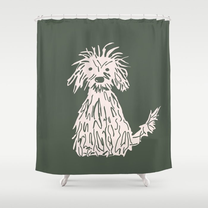 Doggy day light version Shower Curtain Gallery Image 1