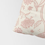 Sadie Sketch Floral Print - Pink, Blush, Beige Pillow Sham Gallery Image 4