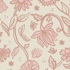 Sadie Sketch Floral Print - Pink, Blush, Beige Coffee Mug Gallery Image 2