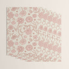 Sadie Sketch Floral Print - Pink, Blush, Beige Wrapping Paper Gallery Image 3