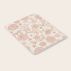Sadie Sketch Floral Print - Pink, Blush, Beige Notebook Gallery Image 2