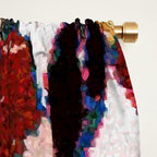 Antique Moroccan Boucherouitte Rug Print Window Curtain Gallery Image 2