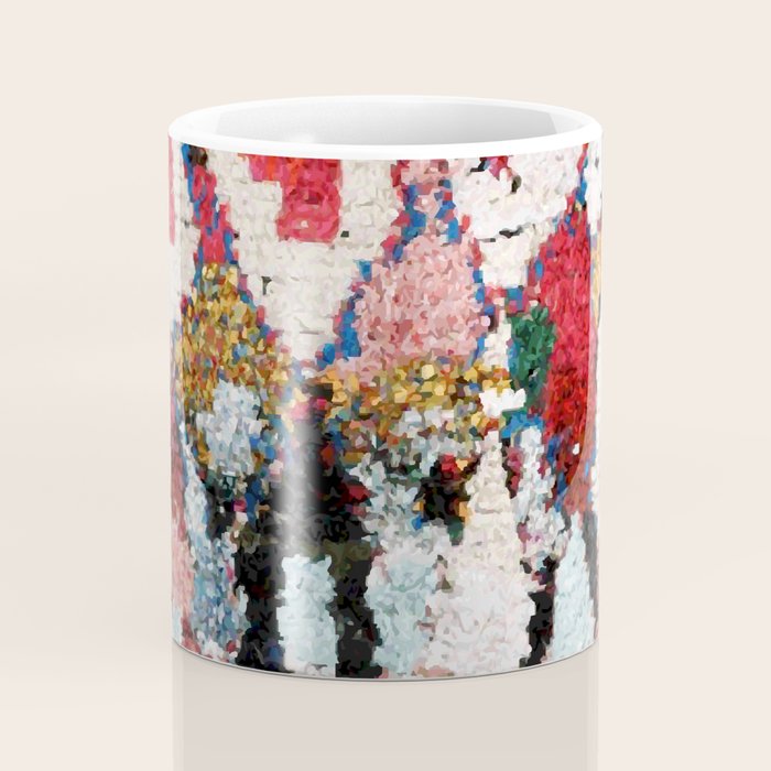 Antique Moroccan Boucherouitte Rug Print Coffee Mug Gallery Image 4