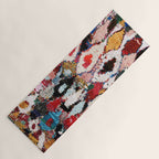 Antique Moroccan Boucherouitte Rug Print Yoga Mat Gallery Image 1