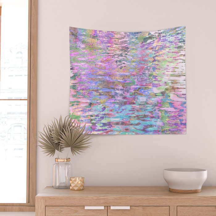 Pastel Pond Pink Glow Wall Tapestry Gallery Image 2