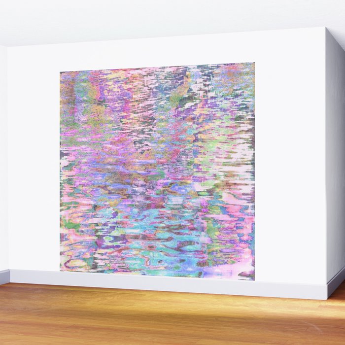 Pastel Pond Pink Glow Wall Mural Gallery Image 2