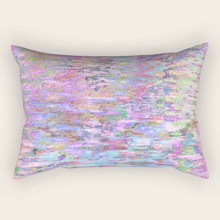 Pastel Pond Pink Glow Rectangular Pillow Gallery Image 2