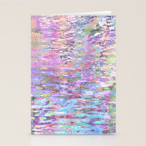 Pastel Pond Pink Glow Stationery Card Gallery Image 1