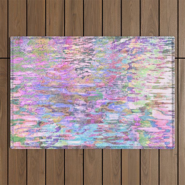 Pastel Pond Pink Glow Outdoor Rug