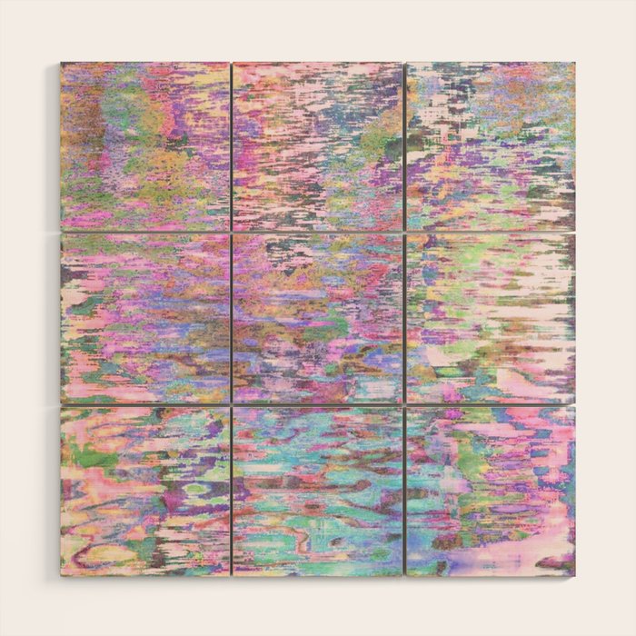 Pastel Pond Pink Glow Wood Wall Art Gallery Image 1