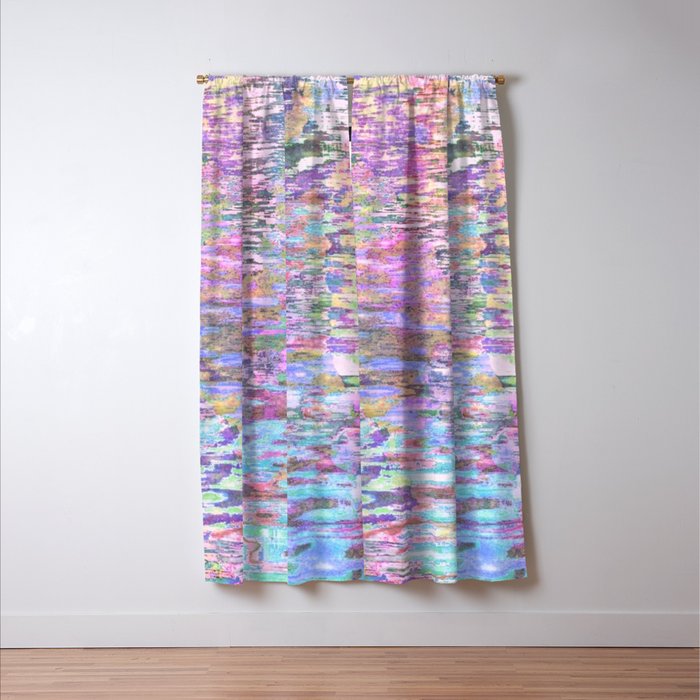 Pastel Pond Pink Glow Window Curtain Gallery Image 3