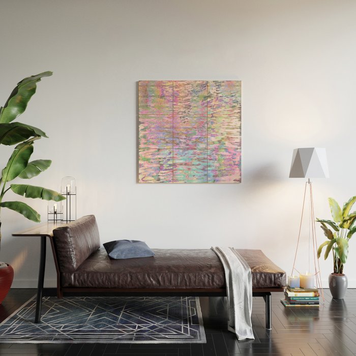 Pastel Pond Pink Glow Wood Wall Art Gallery Image 2