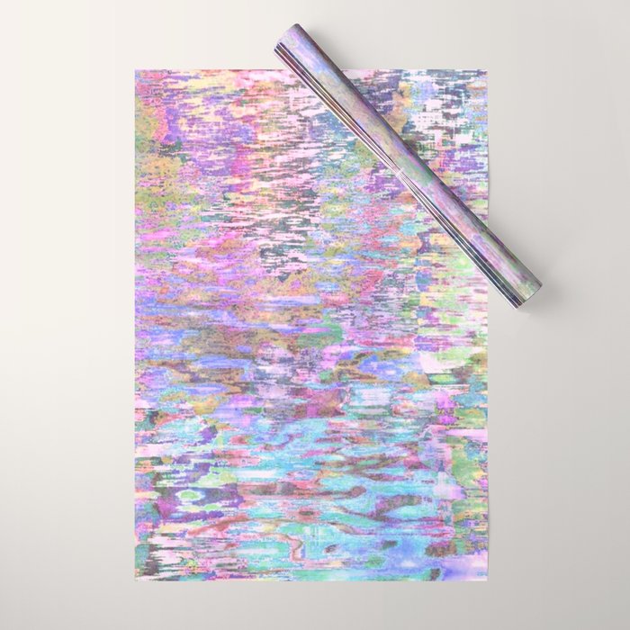 Pastel Pond Pink Glow Wrapping Paper Gallery Image 1