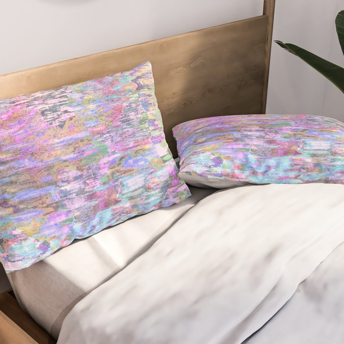 Pastel Pond Pink Glow Pillow Sham Gallery Image 2