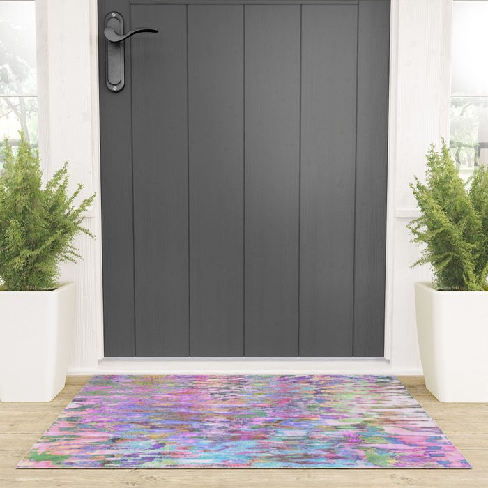 Pastel Pond Pink Glow Welcome Mat Gallery Image 3